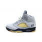 Jordan 5 Gray and Yellow