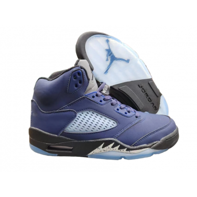 Jordan 5 blue and black