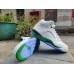 Jordan 5 white, green and black