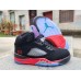 Jordan 5 black, red and purple