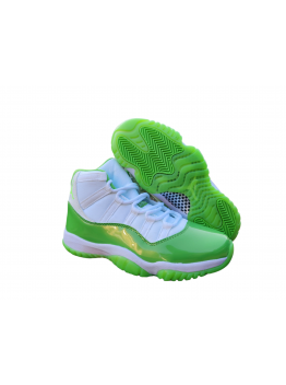 JORDAN 11 Green and White