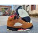 Jordan 5 RED and TAN