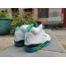 Jordan 5 white, green and black