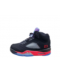 Jordan 5 black, red and purple
