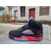 Jordan 5 black, red and purple
