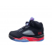 Jordan 5 black, red and purple