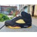 Jordan 5 Black and Yellow