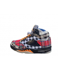 Jordan 5 bold plaid multi-colorway