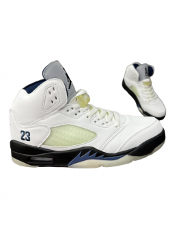 JORDAN 5 White and Black