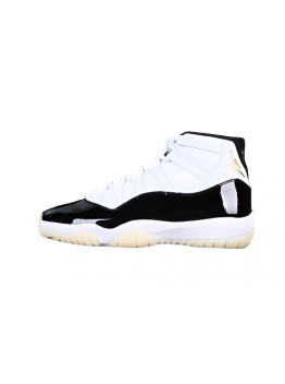 AIR JORDAN 11 DMP WHITE/BLACK/GOLD