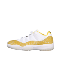 AIR JORDAN 11 LOW YELLOW SNAKESKIN WHITE