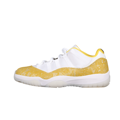 AIR JORDAN 11 LOW YELLOW SNAKESKIN WHITE