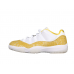 AIR JORDAN 11 LOW YELLOW SNAKESKIN WHITE