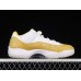 AIR JORDAN 11 LOW YELLOW SNAKESKIN WHITE
