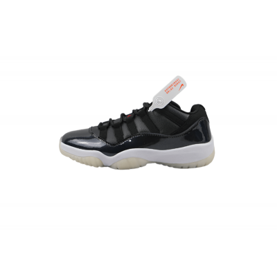 AIR JORDAN 11 RETRO LOW 72-10 BLACK/GYM RED/WHITE/SAIL