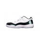 AIR JORDAN 11 RETRO LOW EMERALD WHITE/EMERALD RISE-BLACK