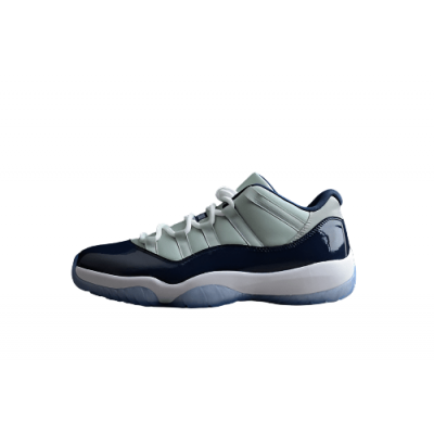 AIR JORDAN 11 RETRO LOW GEORGETOWN GREY MIST/WHITE-MIDNIGHT NAVY