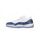 AIR JORDAN 11 RETRO LOW NAVY SNAKESKIN 2019 WHITE/BLACK