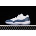 AIR JORDAN 11 RETRO LOW NAVY SNAKESKIN 2019 WHITE/BLACK