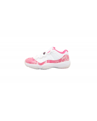 AIR JORDAN 11 RETRO LOW PINK SNAKESKIN WHITE/WATERMELON/BLACK