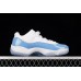 AIR JORDAN 11 RETRO LOW UNC WHITE/WHITE/UNIVERSITY BLUE