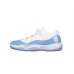 AIR JORDAN 11 RETRO LOW UNC WHITE/WHITE/UNIVERSITY BLUE
