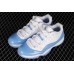 AIR JORDAN 11 RETRO LOW UNC WHITE/WHITE/UNIVERSITY BLUE