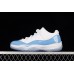AIR JORDAN 11 RETRO LOW UNC WHITE/WHITE/UNIVERSITY BLUE