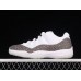 AIR JORDAN 11 RETRO LOW WHITE/UNIVERSITY BLUE