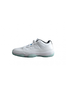 AIR JORDAN 11 RETRO LOW WHITE/WHITE/BLACK/LEGEND BLUE