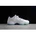 AIR JORDAN 11 RETRO LOW WHITE/WHITE/BLACK/LEGEND BLUE