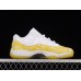 AIR JORDAN 11 RETRO LOW YELLOW SNAKESKIN WHITE