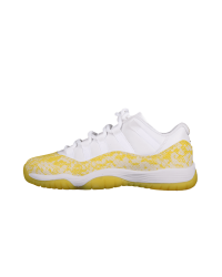 AIR JORDAN 11 RETRO LOW YELLOW SNAKESKIN WHITE