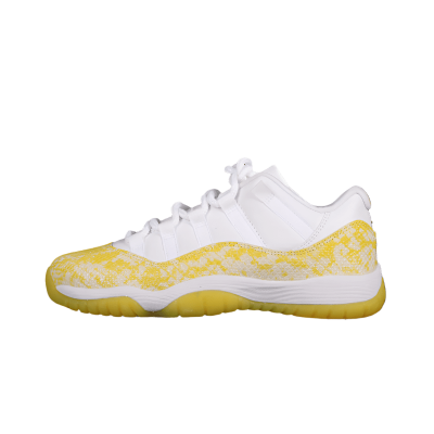 AIR JORDAN 11 RETRO LOW YELLOW SNAKESKIN WHITE