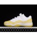 AIR JORDAN 11 RETRO LOW YELLOW SNAKESKIN WHITE