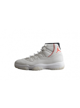 AIR JORDAN 11 RETRO PLATINUM TINT/SAIL-UNIVERSITY RED