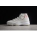 AIR JORDAN 11 RETRO PLATINUM TINT/SAIL-UNIVERSITY RED