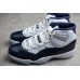 AIR JORDAN 11 RETRO WIN LIKE 82 WHITE/MIDNIGHT NAVY-UNIVERSITY BLUE