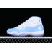 AIR JORDAN 11 UNC AJ11 WHITE/BLUE