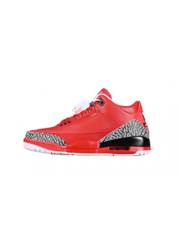 AIR JORDAN 3 BLACK/RED/GREY