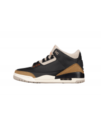 AIR JORDAN 3 RETRO DESERT ELEPHANT BLACK/RUSH ORANGE-FOSSIL STONE