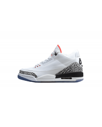 AIR JORDAN 3 RETRO FREE THROW LINE WHITE CEMENT WHITE/BLACK