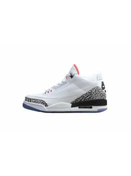 AIR JORDAN 3 RETRO FREE THROW LINE WHITE CEMENT WHITE/BLACK