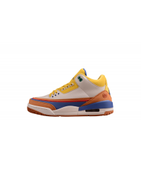 AIR JORDAN 3 RETRO GOKU BROWN/YELLOW/BEIGE/BLUE