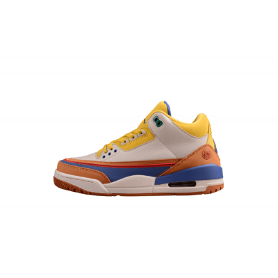 AIR JORDAN 3 RETRO GOKU BROWN/YELLOW/BEIGE/BLUE