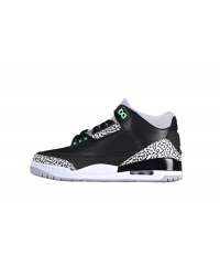 AIR JORDAN 3 RETRO GREEN GLOW BLACK/GREEN GLOW/WOLF GREY/WHITE