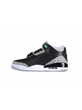 AIR JORDAN 3 RETRO GREEN GLOW BLACK/GREEN GLOW/WOLF GREY/WHITE