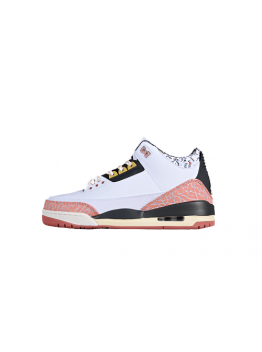 AIR JORDAN 3 RETRO GS WHITE/ANTHRACITE/RED STARDUST/SAIL/SATURN GOLD