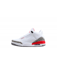 AIR JORDAN 3 RETRO HALL OF FAME WHITE/CEMENT GREY-BLACK-FIRE RED