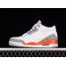 AIR JORDAN 3 RETRO KNICKS WHITE/OLD ROYAL-UNIVERSITY ORANGE-TECH GREY